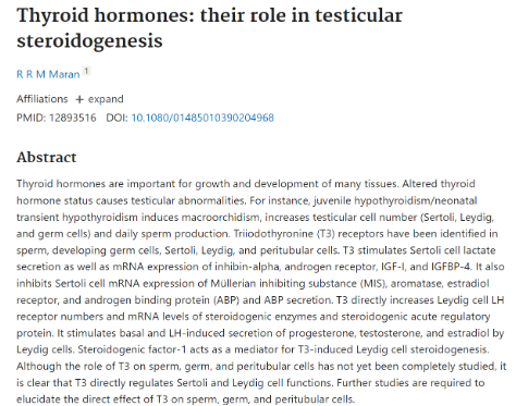 Week 4 call - Thyroid Hormones
