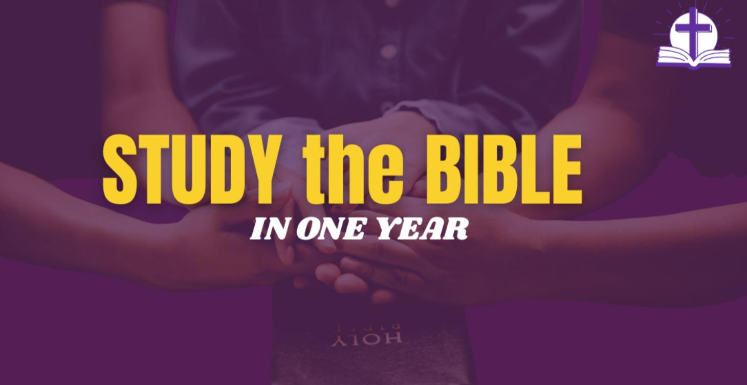 ONE YEAR BIBLE READING PLAN