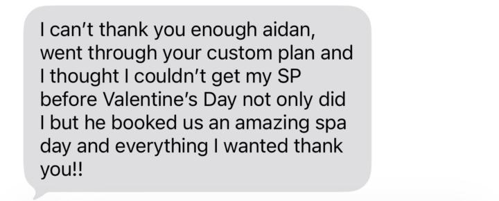 Got her SP on a time crunch before Valentine’s Day 