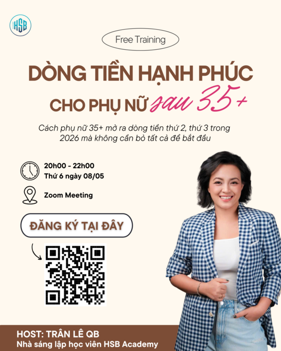 [FREE TRAINING] DÒNG TIỀN HẠNH PHÚC CHO PHỤ NỮ 35+  