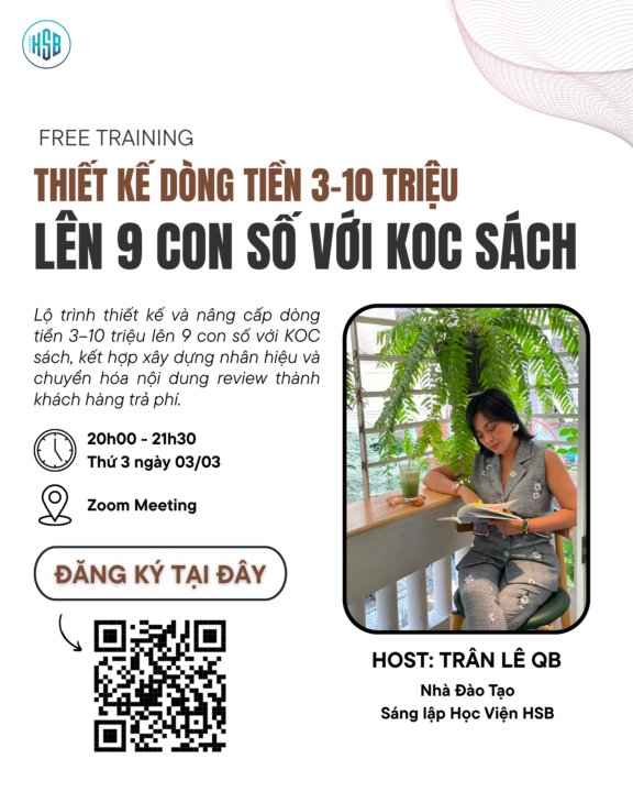 [KHAI MỞ DÒNG TIỀN] THIẾT KẾ DÒNG TIỀN 3–10 TRIỆU LÊN 9 CON SỐ VỚI KOC SÁCH