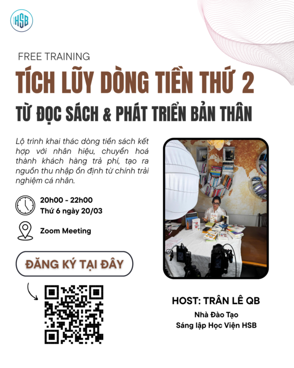 TÍCH LŨY DÒNG TIỀN THỨ 2 TỪ ĐỌC SÁCH & PHÁT TRIỂN BẢN THÂN