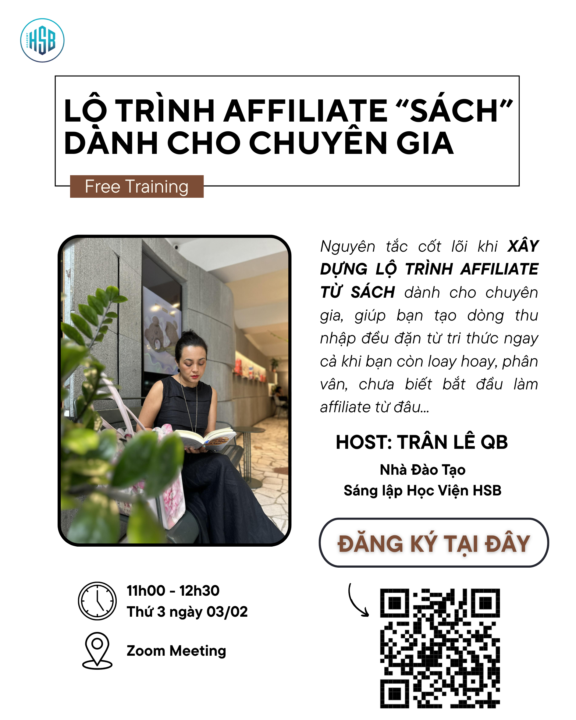LỘ TRÌNH AFFILIATE “SÁCH” DÀNH CHO CHUYÊN GIA