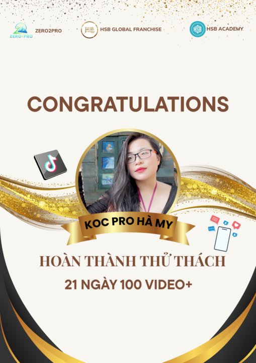 VINH DANH THÀNH VIÊN HOÀN THÀNH THỬ THÁCH 21 NGÀY 100 VIDEO+