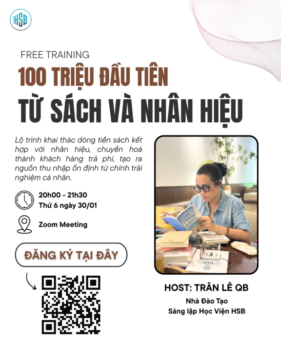 100 TRIỆU ĐẦU TIÊN TỪ SÁCH VÀ NHÂN HIỆU