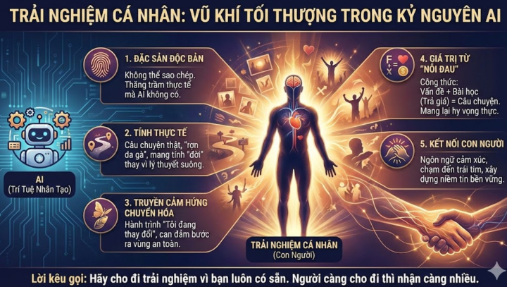 Trải nghiệm cá nhân thắng AI