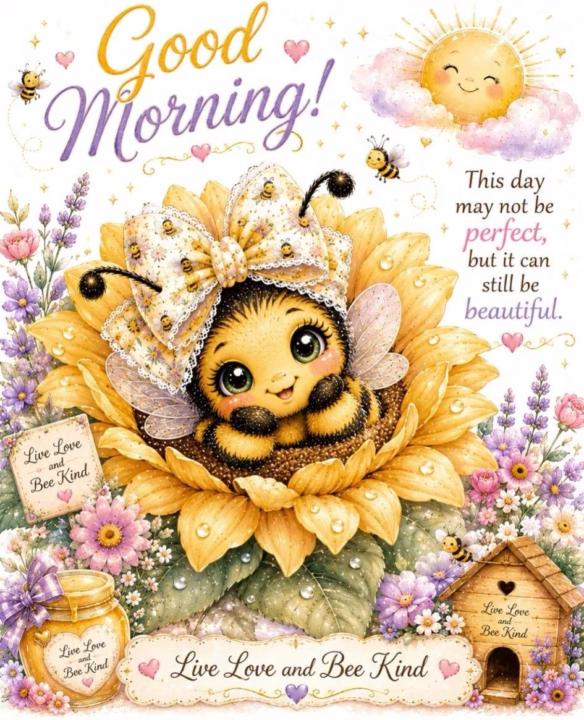 Good morning!🐝🌻🌈