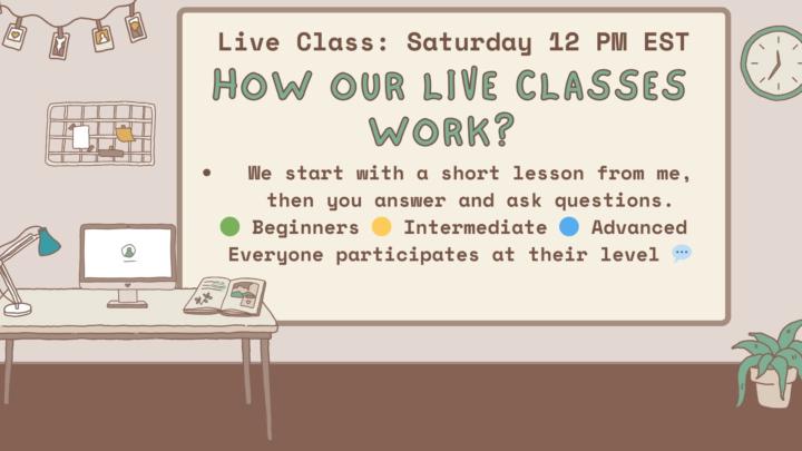 ✨What to expect in this Saturday’s class✨