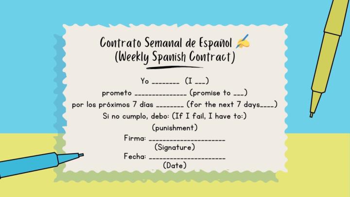 Weekly Contract ✍️