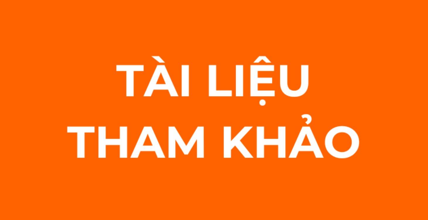 Tài liệu tham khảo