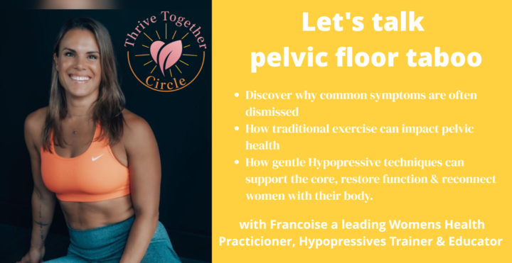 Who's joining us tomorrow for - Let's talk Pelvic floor Taboo