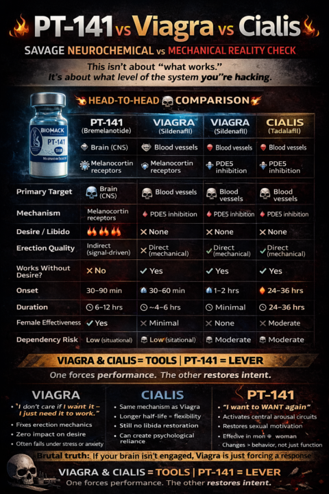 🔥 PT-141 vs Viagra vs Cialis