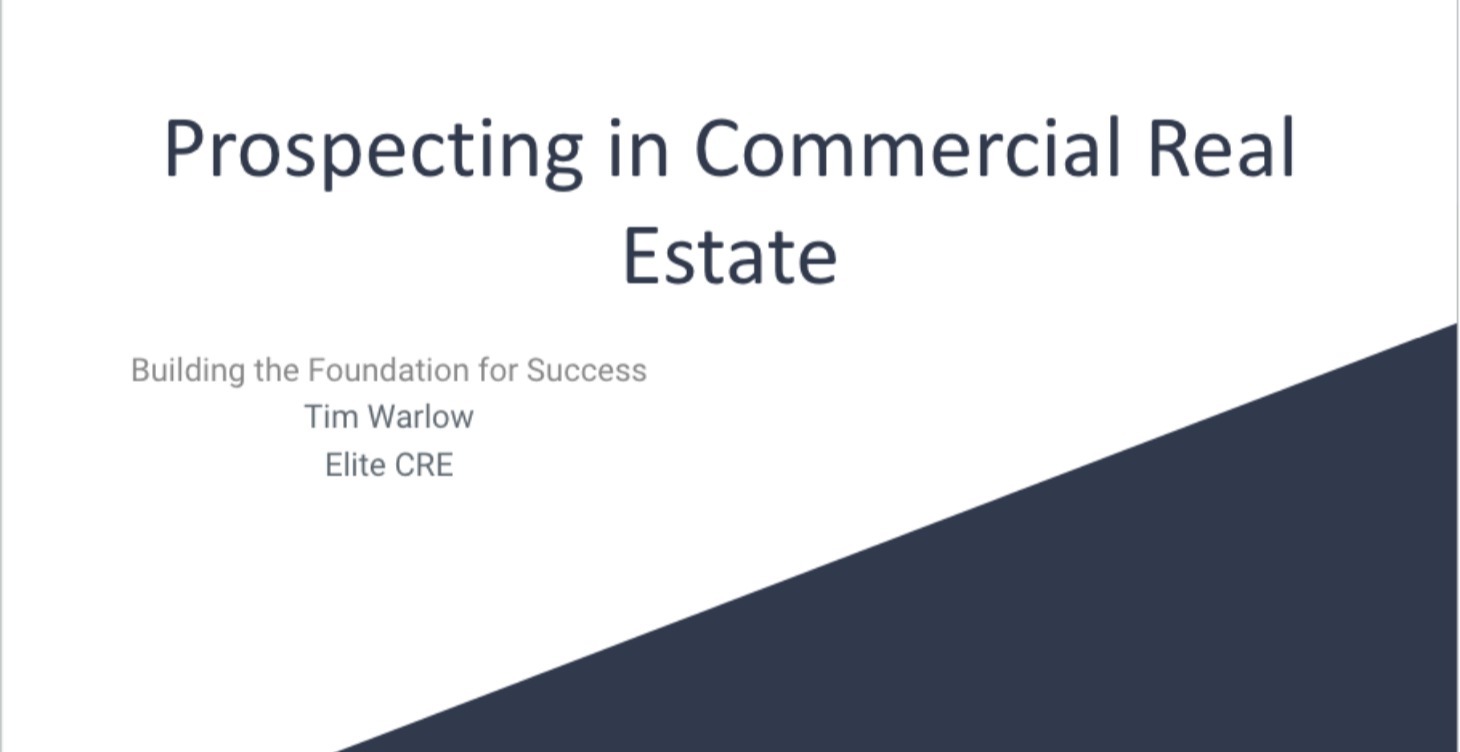 CRE Intro to Prospecting