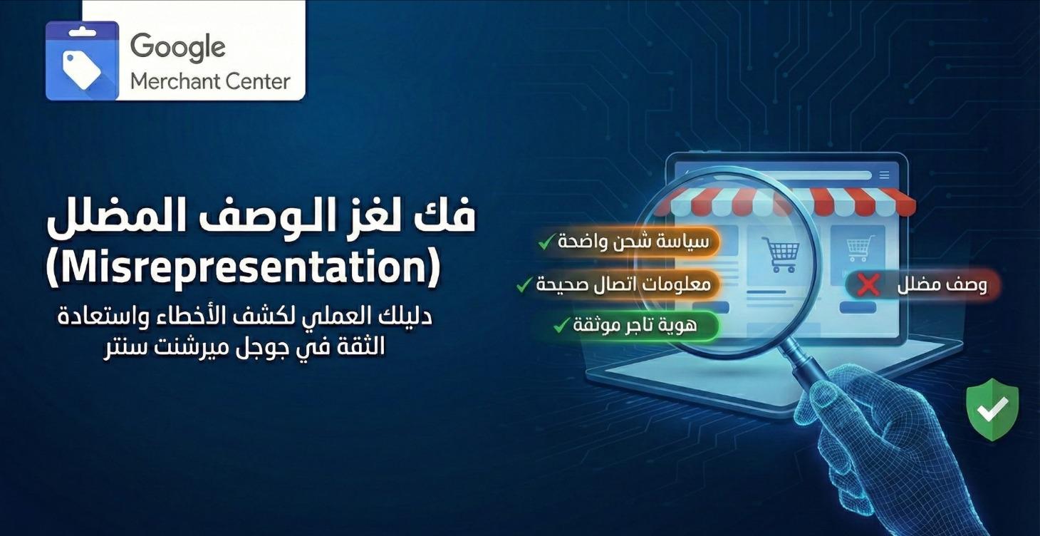 حل مشكلة الوصف المضلل (جوجل ميرشنت)