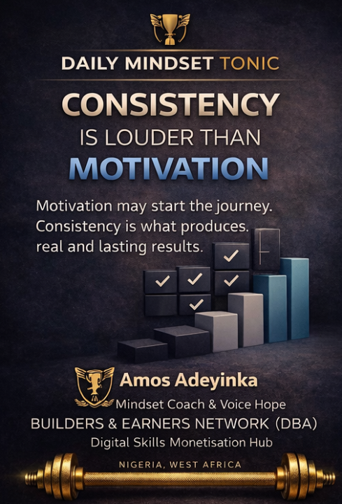 🔑 CONSISTENCY IS LOUDER THAN MOTIVATION 🔑