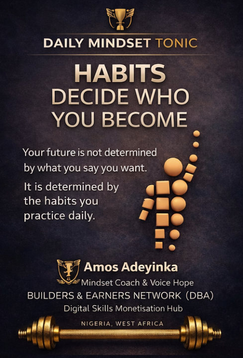 🔑 HABITS DECIDE WHO YOU BECOME 🔑