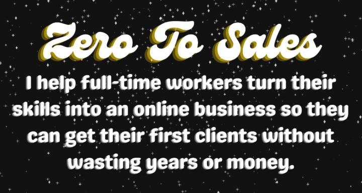 Zero-to-Sales Society (FREE)