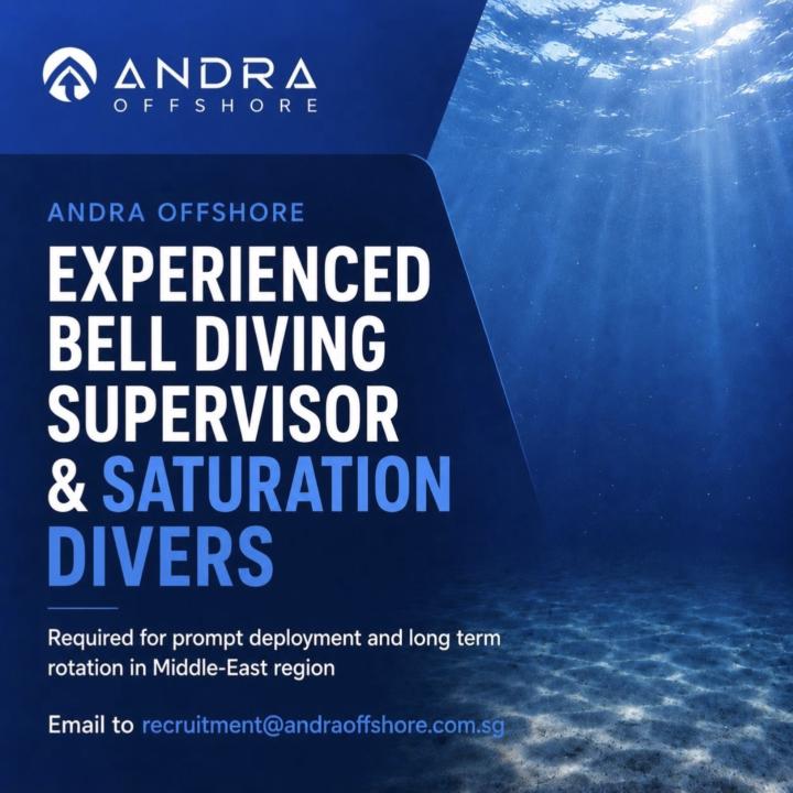 [JOB] Saturation Diving & Supervisory Positions (Middle East)