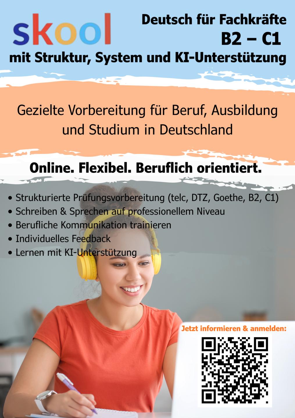 Deutsch für Fachkräfte B2, C1