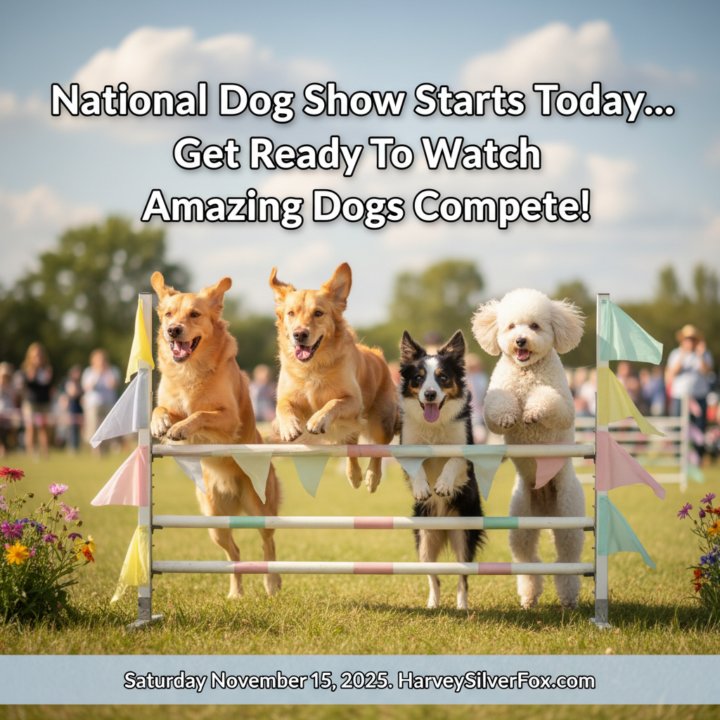 NATIONAL DOG SHOW DAY IS HERE TODAY SATURDAY 15TH, 2025!