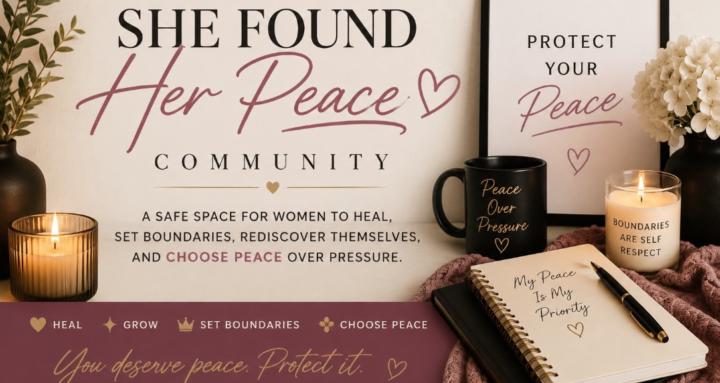 SHE FOUND HER PEACE COMMUNITY