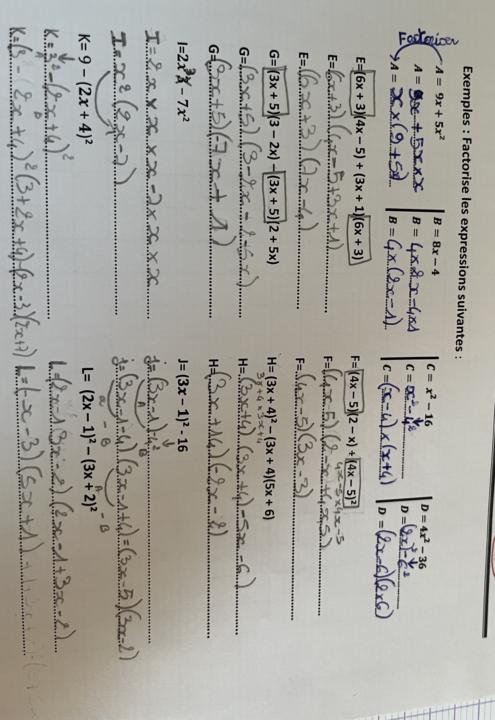 Factoriser une expression 