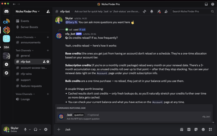 We have built a AI bot trained on NFP to answer your questions.