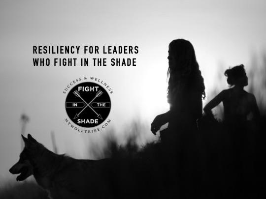 Resiliency workshop for leaders who must fight in the shade