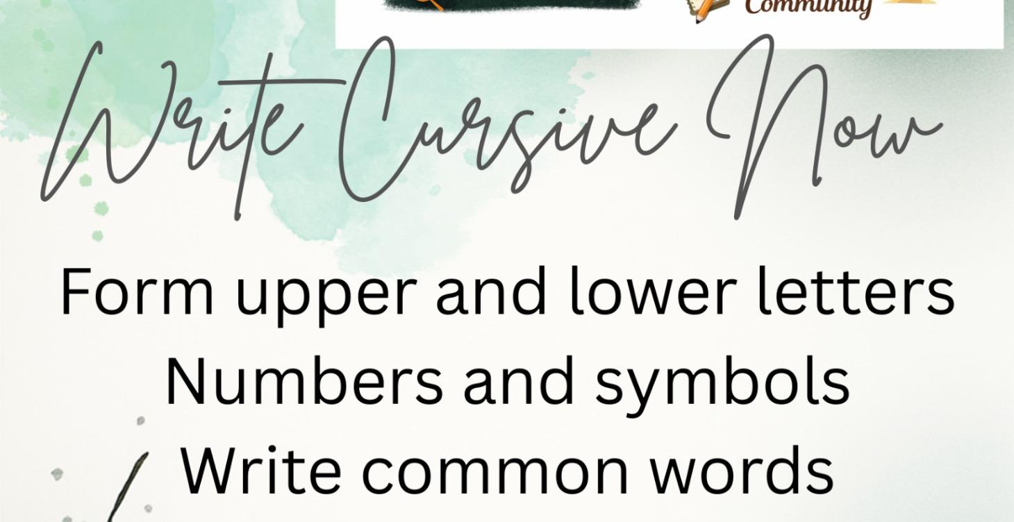 Write Cursive Now