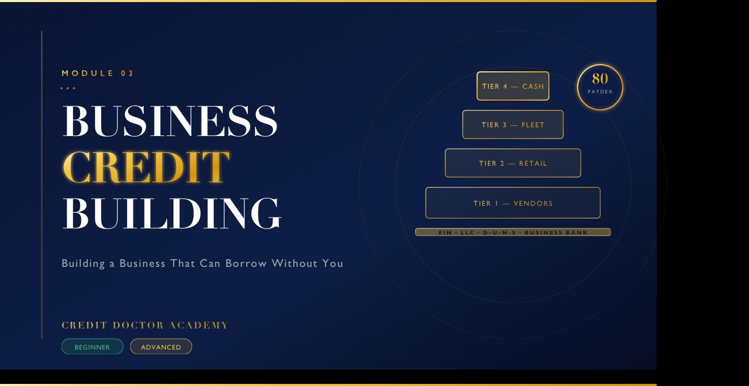📘 MODULE 3 — Business Credit Building