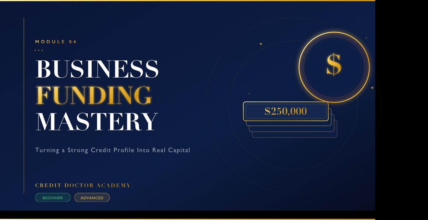 📘 MODULE 4 — Business Funding