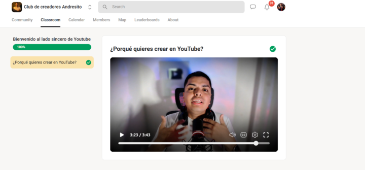 Mi primera reacción la primera clase de la membresía premium