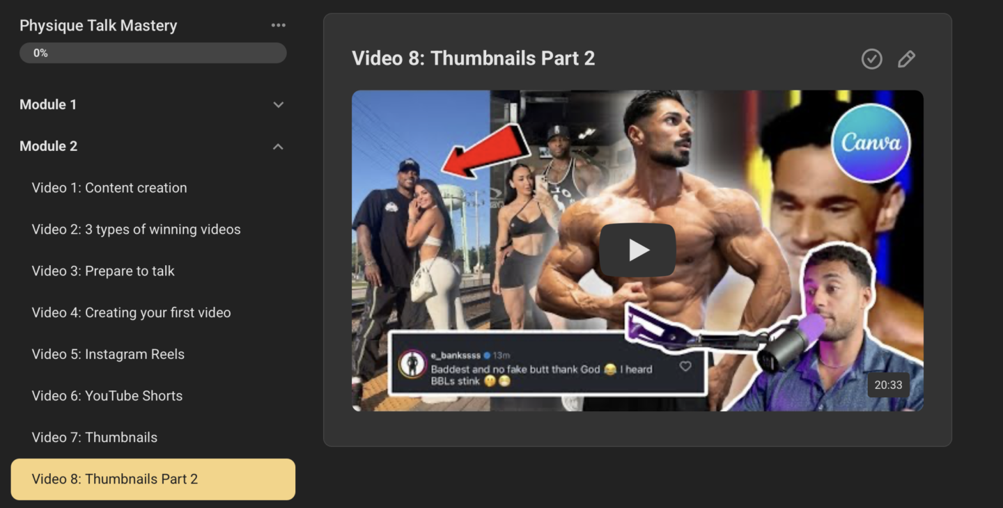 Physique Talk Mastery
