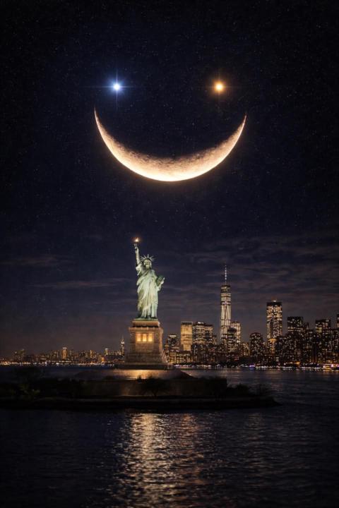 🌙 Cosmic Smile in the Sky – A Message from the Universe