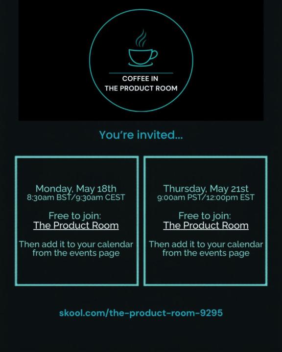 Reminder for next week...