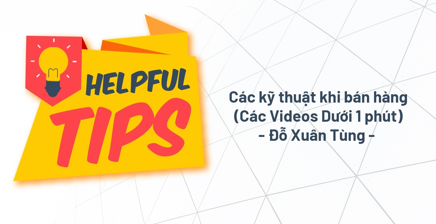 Các Tips Khi Bán Hàng