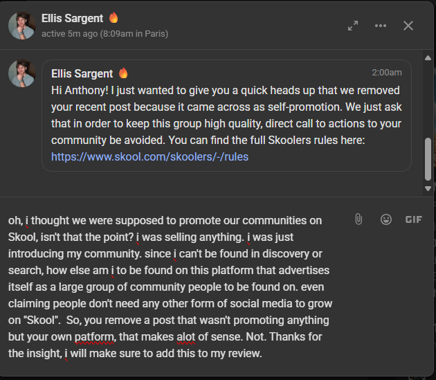 Well, Thanks for the tryout Skool, 