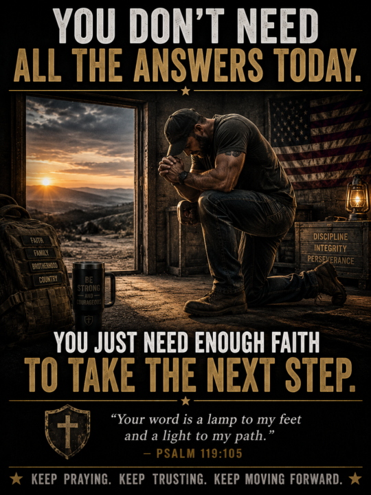 “If you’re still standing, don’t quit now.”