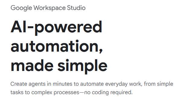 Google Workspace Studio: Full Details and Explanation
