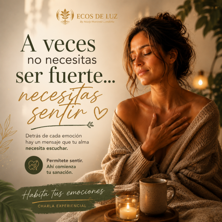 ✨ HABITAR TUS EMOCIONES ✨Mañana , charla en vivo 8pm ....