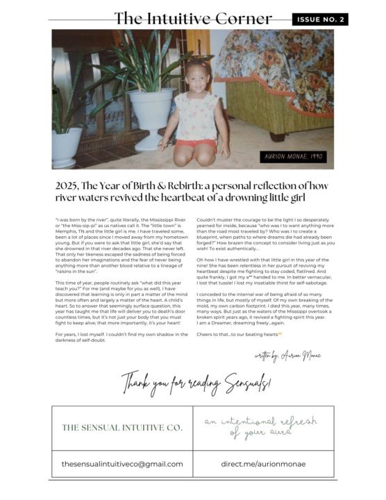 A Toast to Reflection: The Sensual Intuitive Co. Monthly Newsletter Edition 2025! Cheers🥂 Please SHARE🥰 