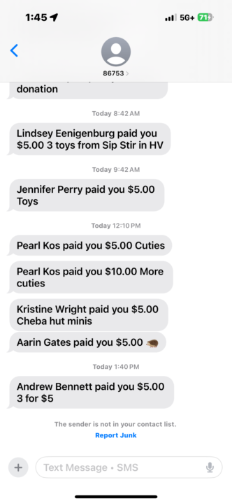 Today’s Venmo 