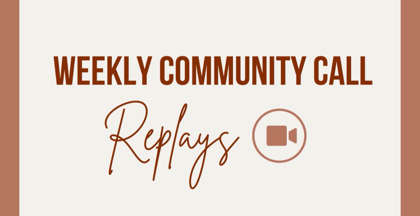 Community Call Replays