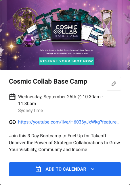 Cosmic Collab Base Camp
