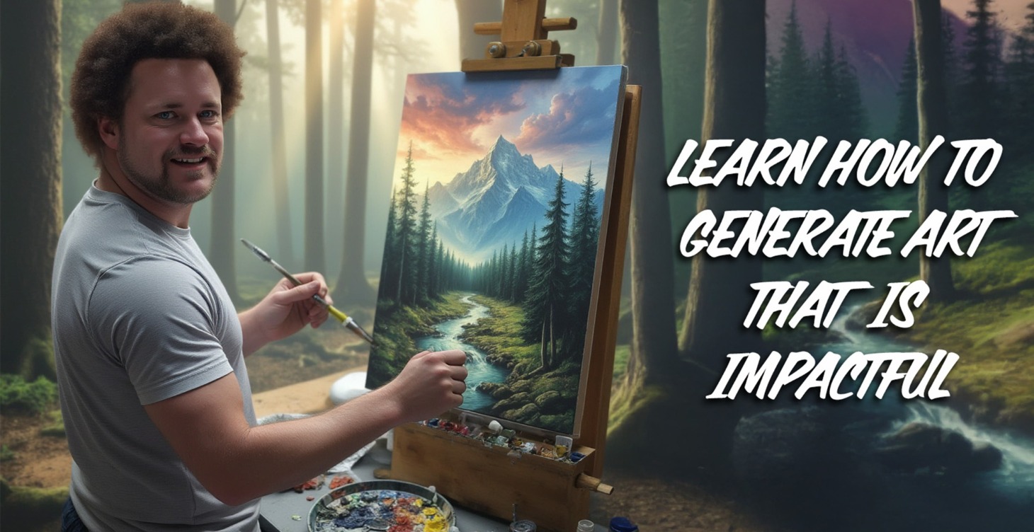 AI Art Studio Paint Like Bob Ross, Digitally! 🎨🤖