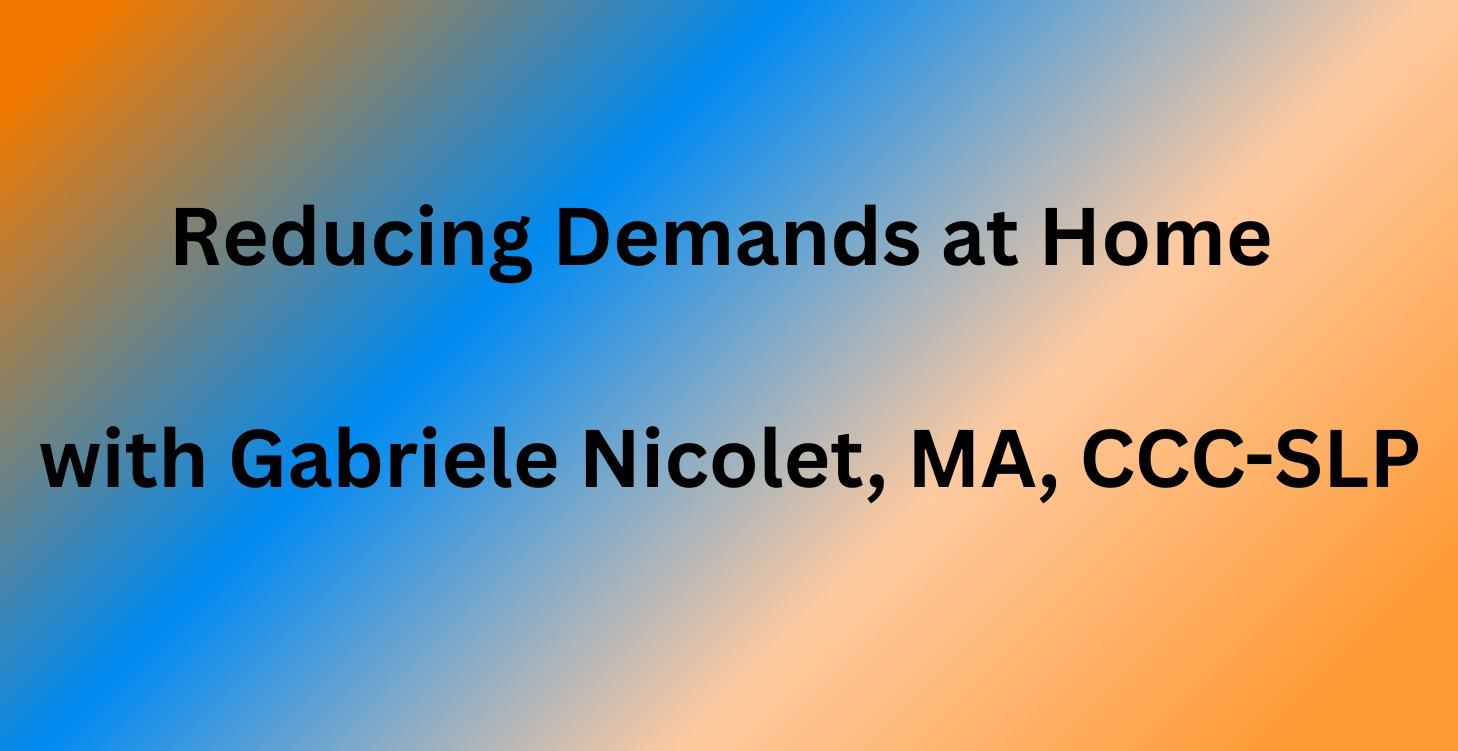 Reducing Demands at Home