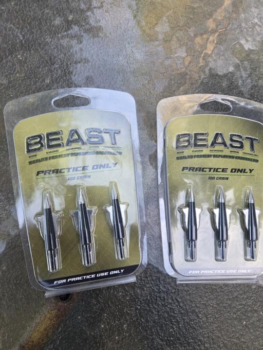Practice heads for broadhead tuning arrows 