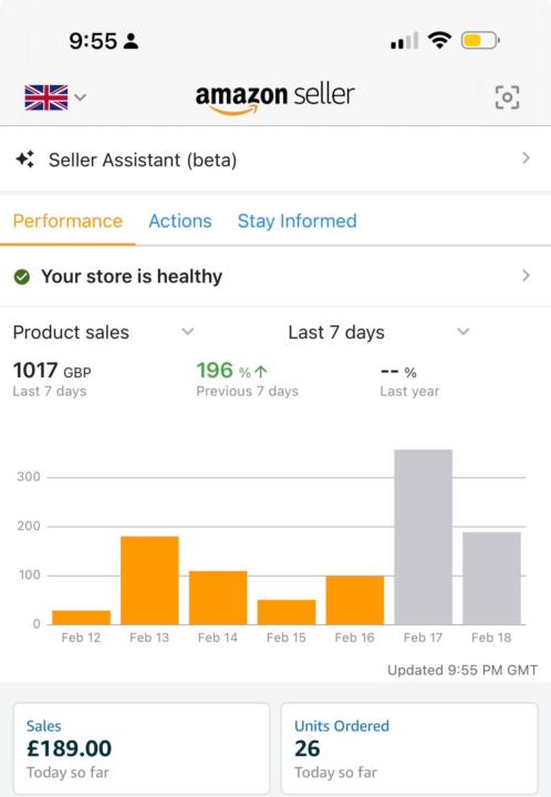 1K sales a week achieved! 🙌