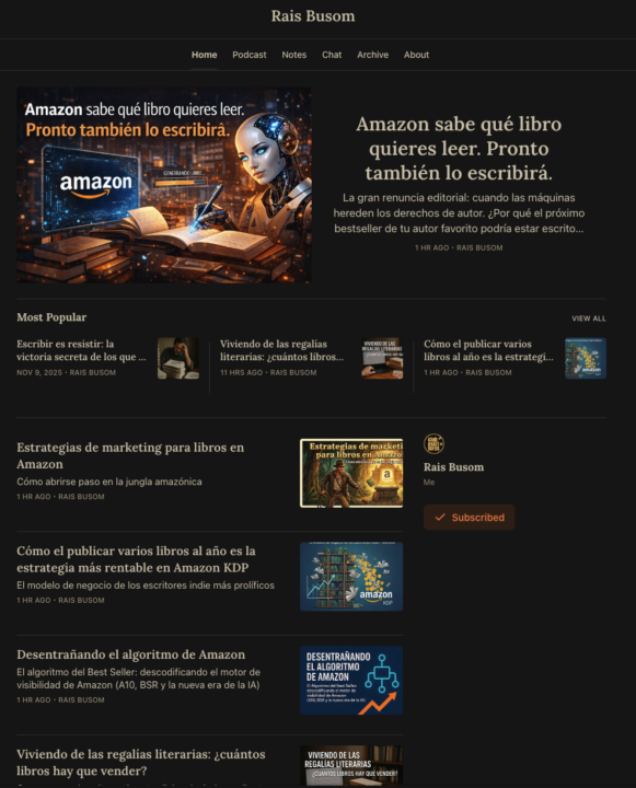 🔵 Me paso a Substack. ¡Suscríbete a mi Newsletter! 🔵