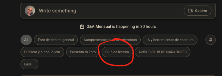 CÓMO LOCALIZAR "CLUB DE LECTURA" Y PONER TU MICRORRELATO